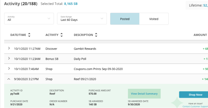 Swagbucks Rewards Dashboard
