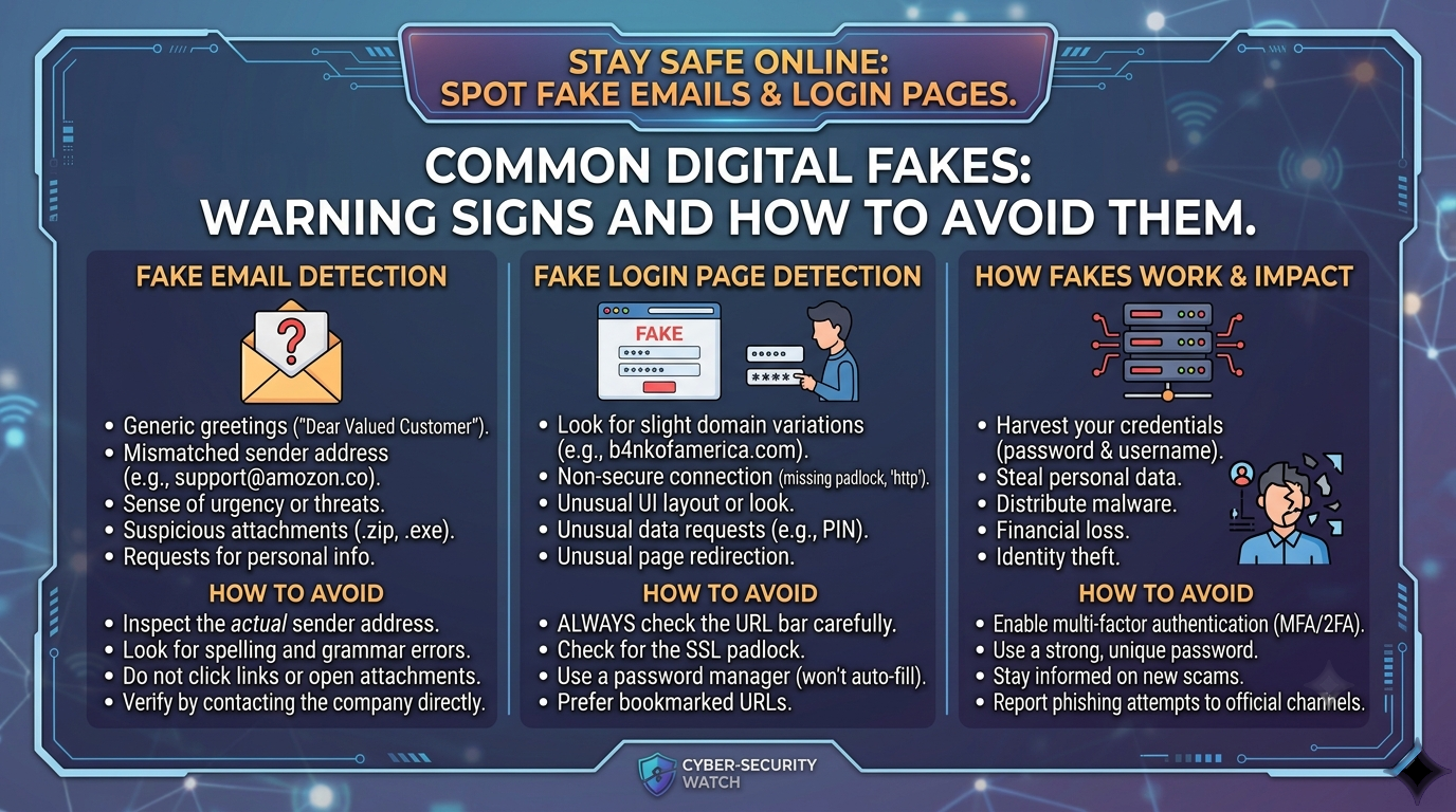 Fake Email or Login Page