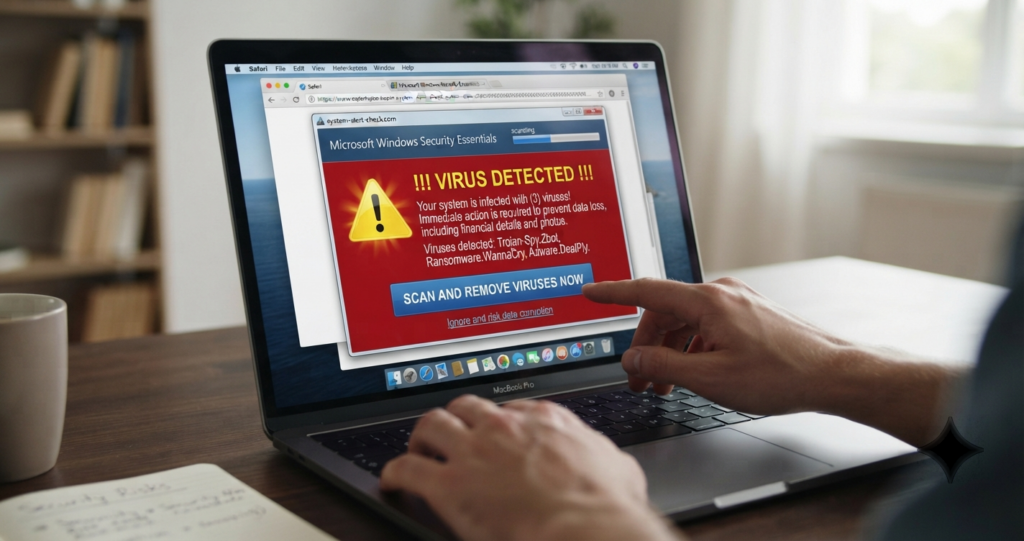 Fake Virus Alert Popup