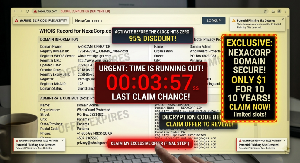 Fake Offer Warning Example